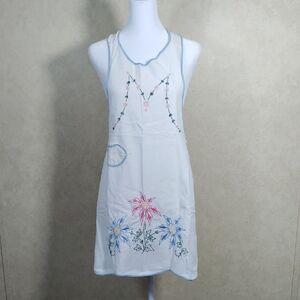 2/$20 05089 Antique Flour sack floral embroidered apron